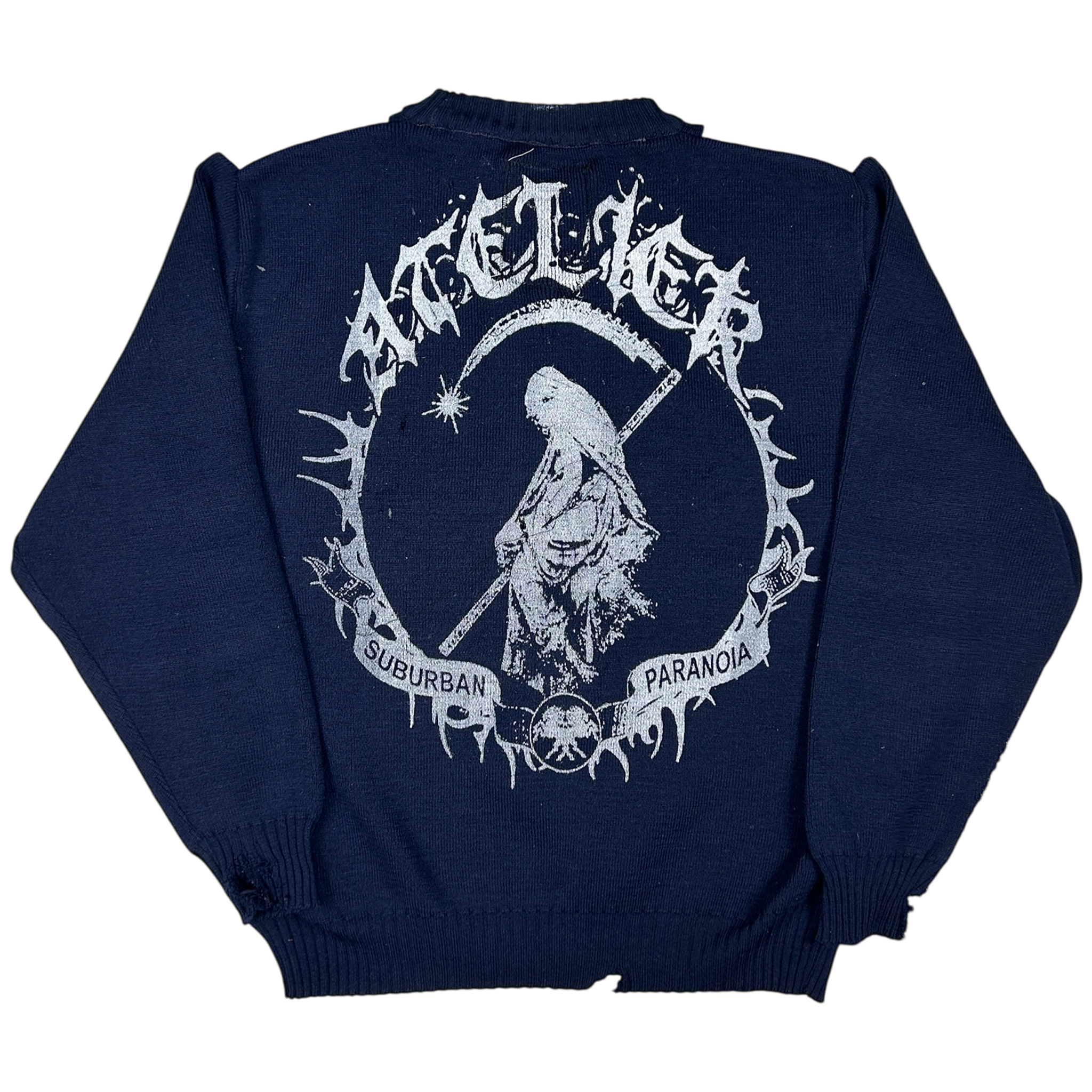 VANDAL #42 - EXTRA-LARGE back detail - screenprinted patch hand-sewn onto garment by MadeByAtelier