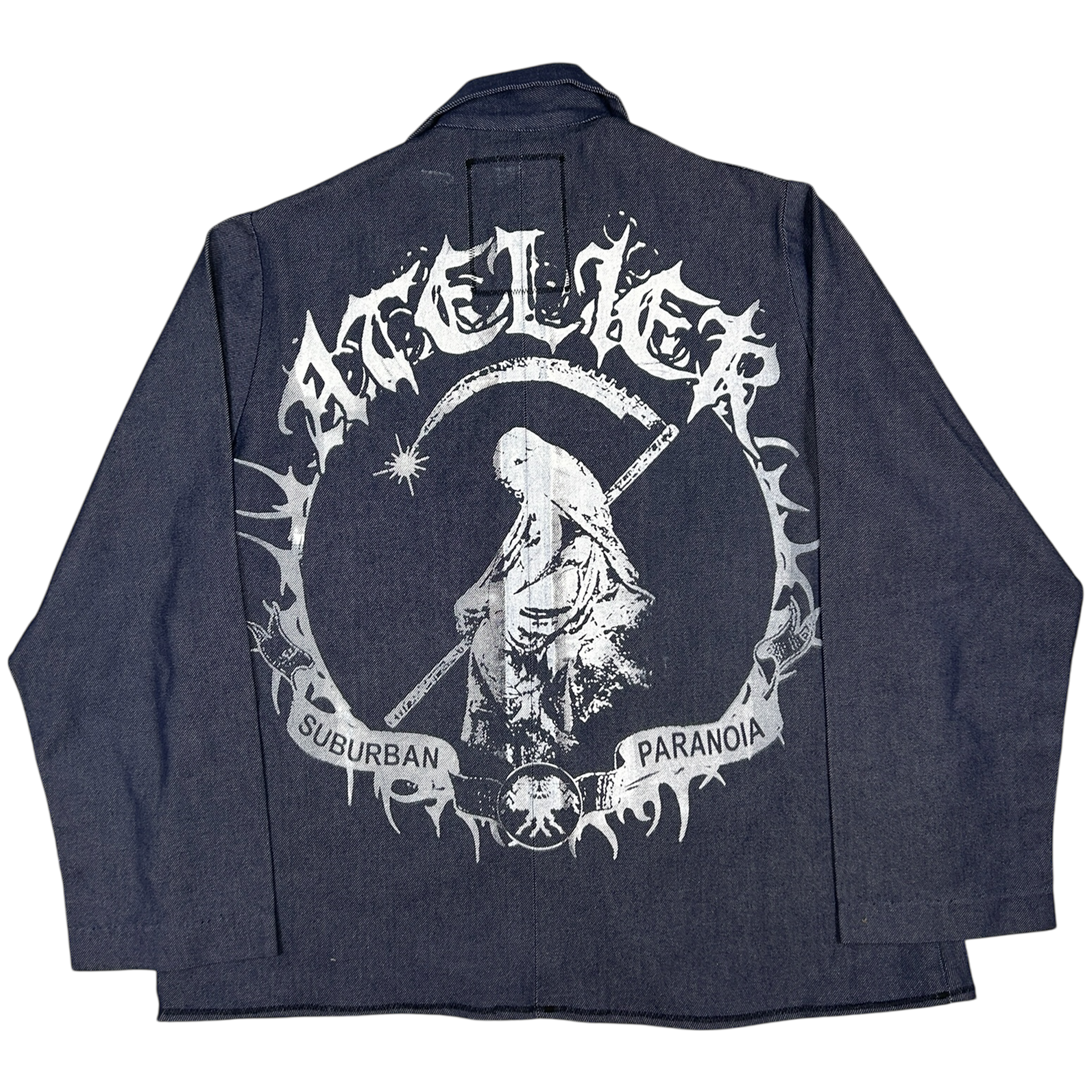 VANDAL #32 - LARGE back detail - screenprinted patch hand-sewn onto garment by MadeByAtelier