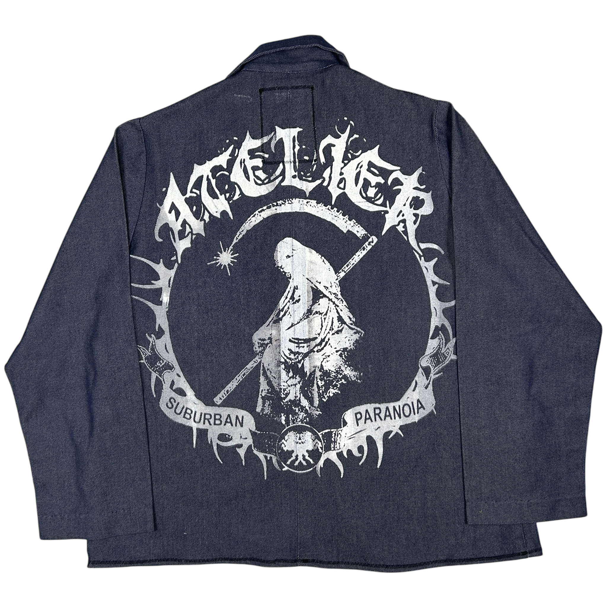 VANDAL #32 - LARGE back detail - screenprinted patch hand-sewn onto garment by MadeByAtelier
