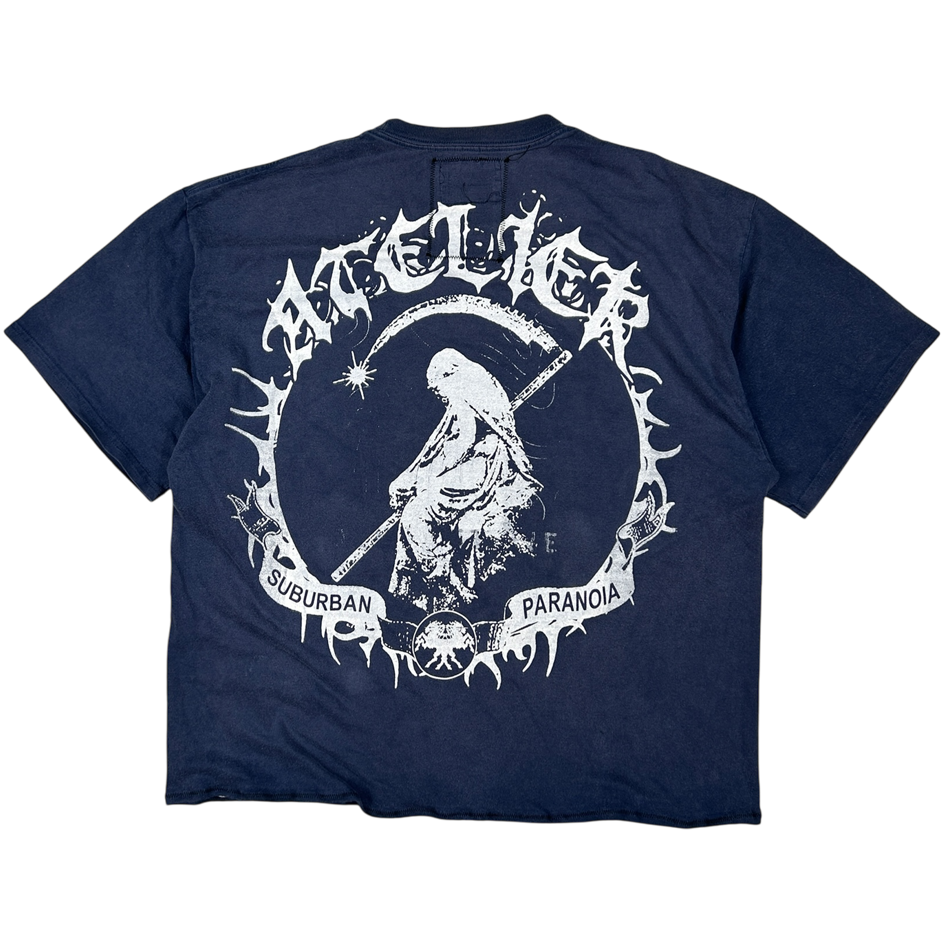 VANDAL #48 - LARGE back detail - screenprinted patch hand-sewn onto garment by MadeByAtelier