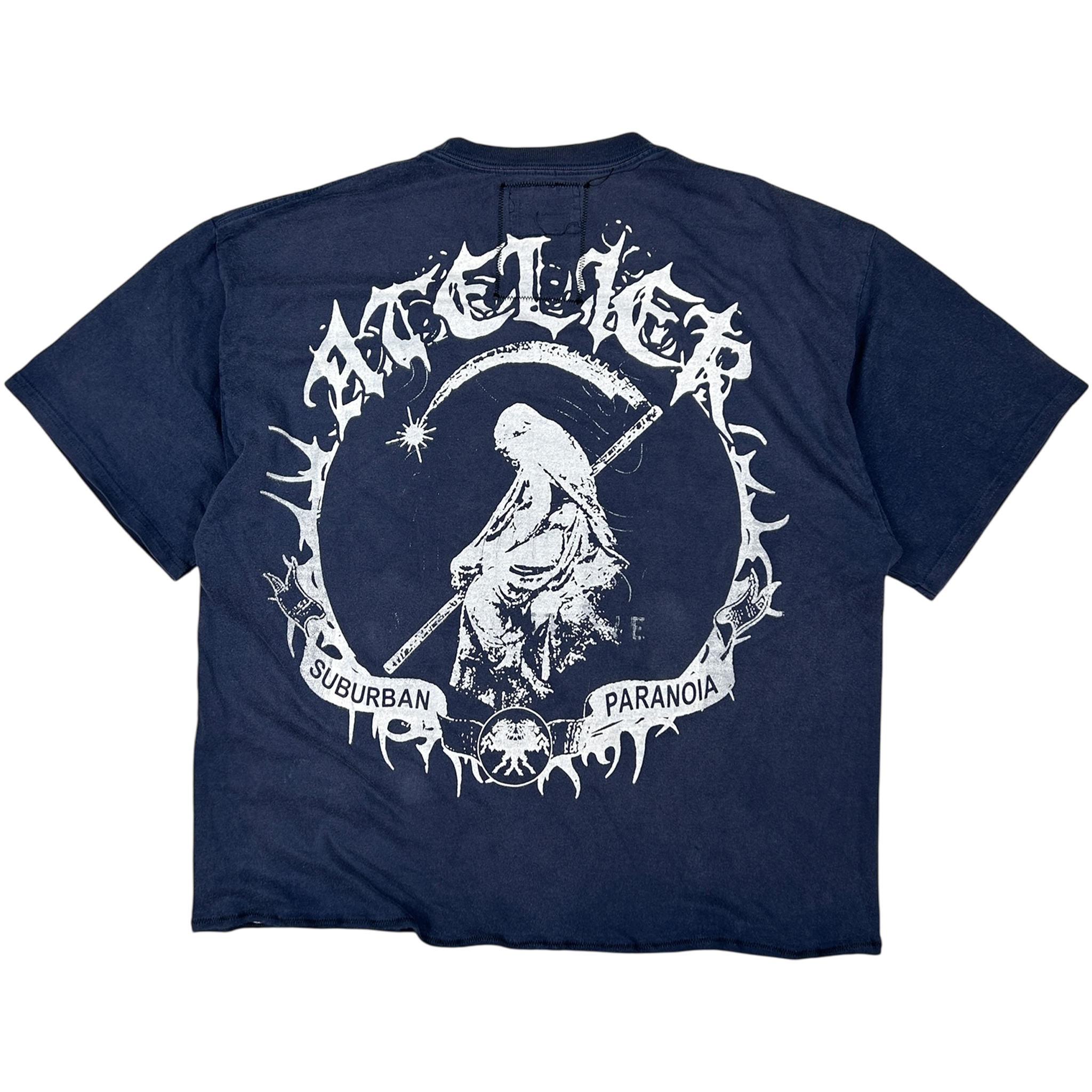 VANDAL #48 - LARGE back detail - screenprinted patch hand-sewn onto garment by MadeByAtelier
