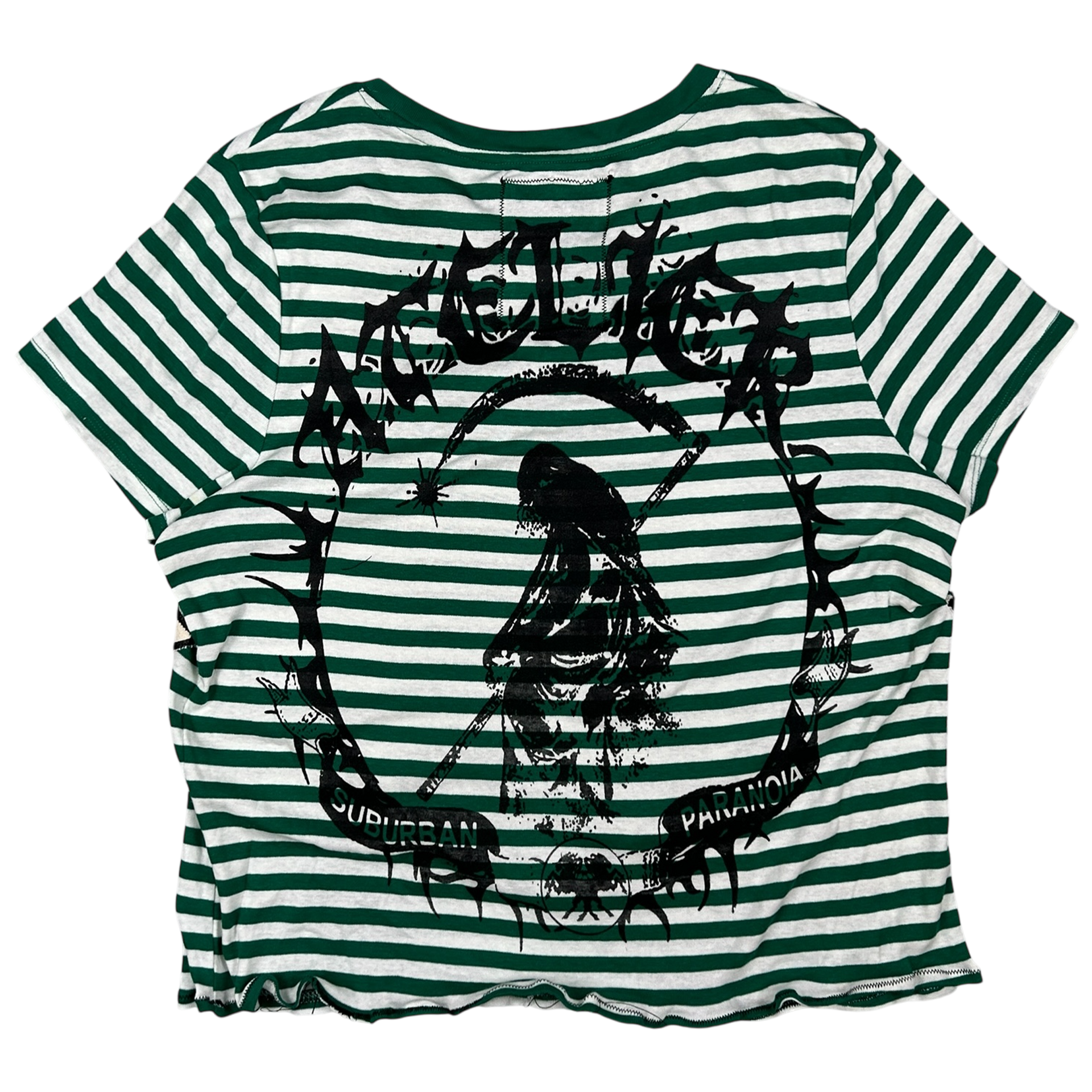 VANDAL #29 - MEDIUM back detail - screenprinted patch hand-sewn onto garment by MadeByAtelier