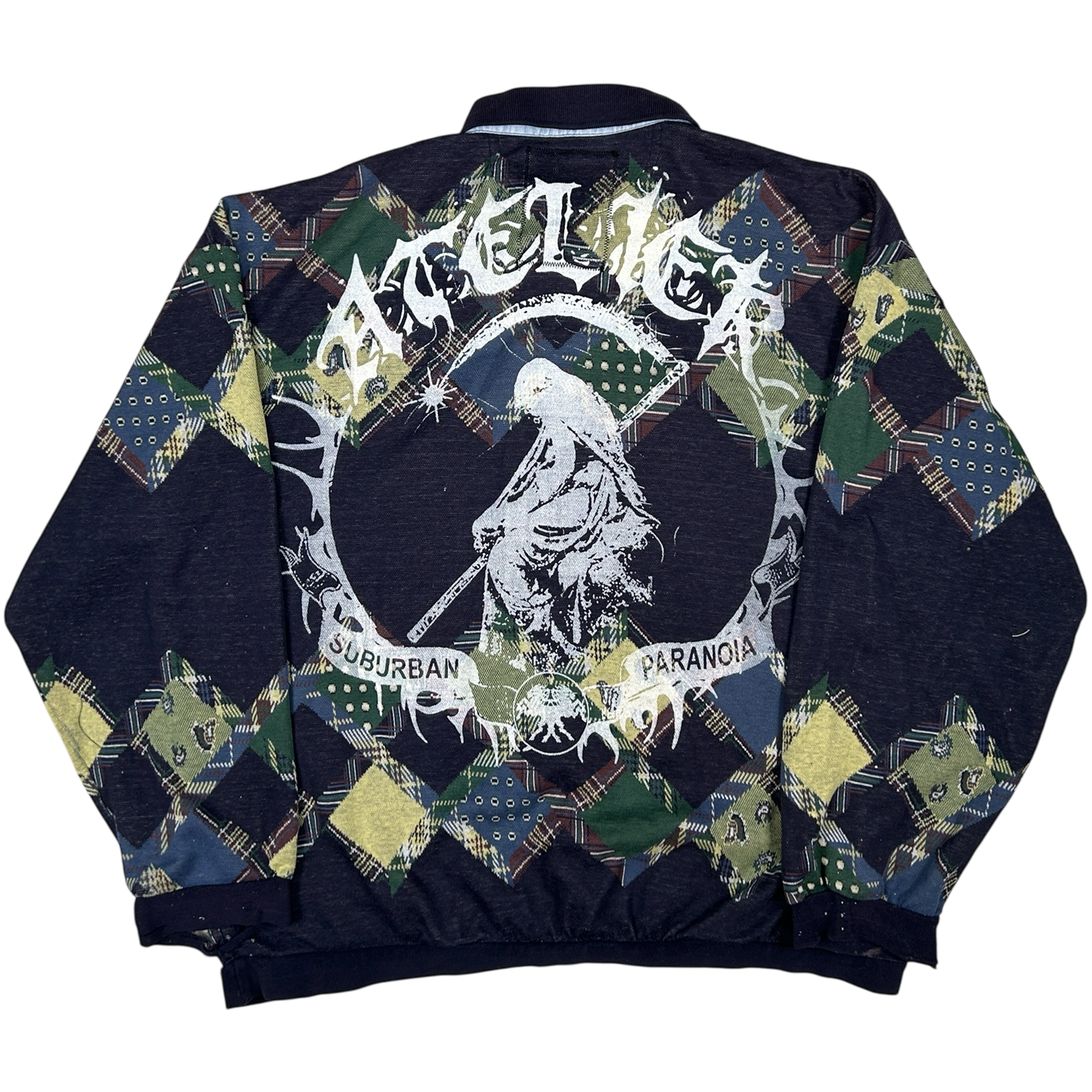 VANDAL #21 - LARGE back detail - screenprinted patch hand-sewn onto garment by MadeByAtelier
