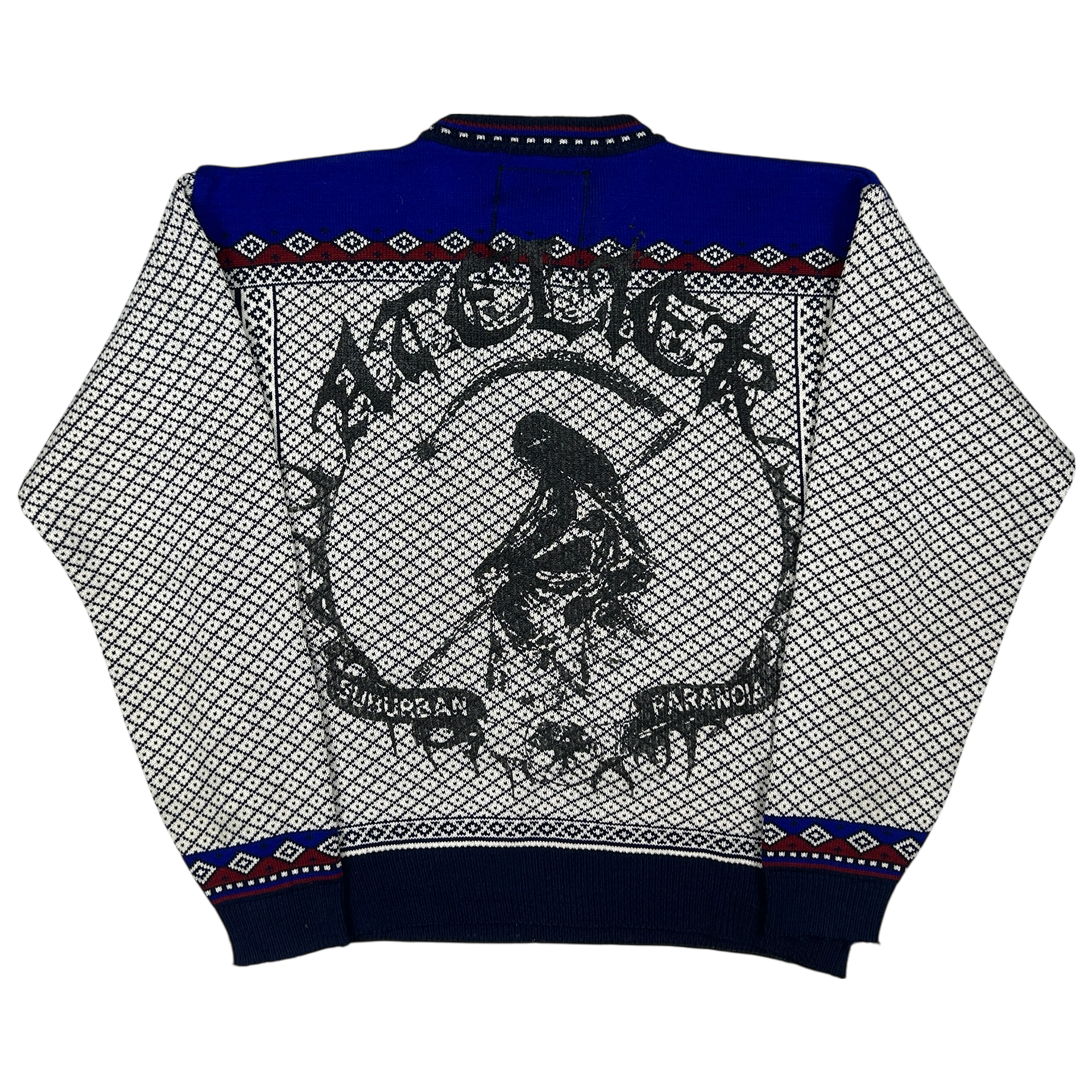 VANDAL #33 - LARGE back detail - screenprinted patch hand-sewn onto garment by MadeByAtelier
