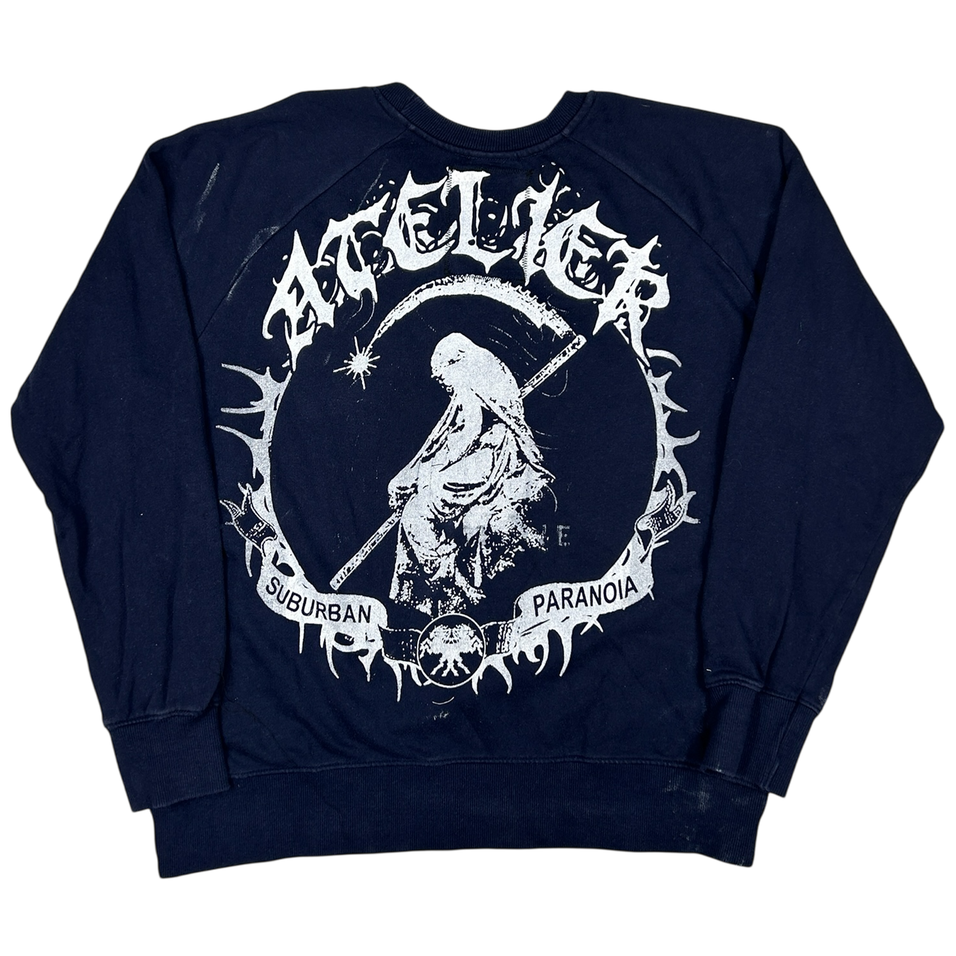 VANDAL #16 - LARGE back detail - screenprinted patch hand-sewn onto garment by MadeByAtelier