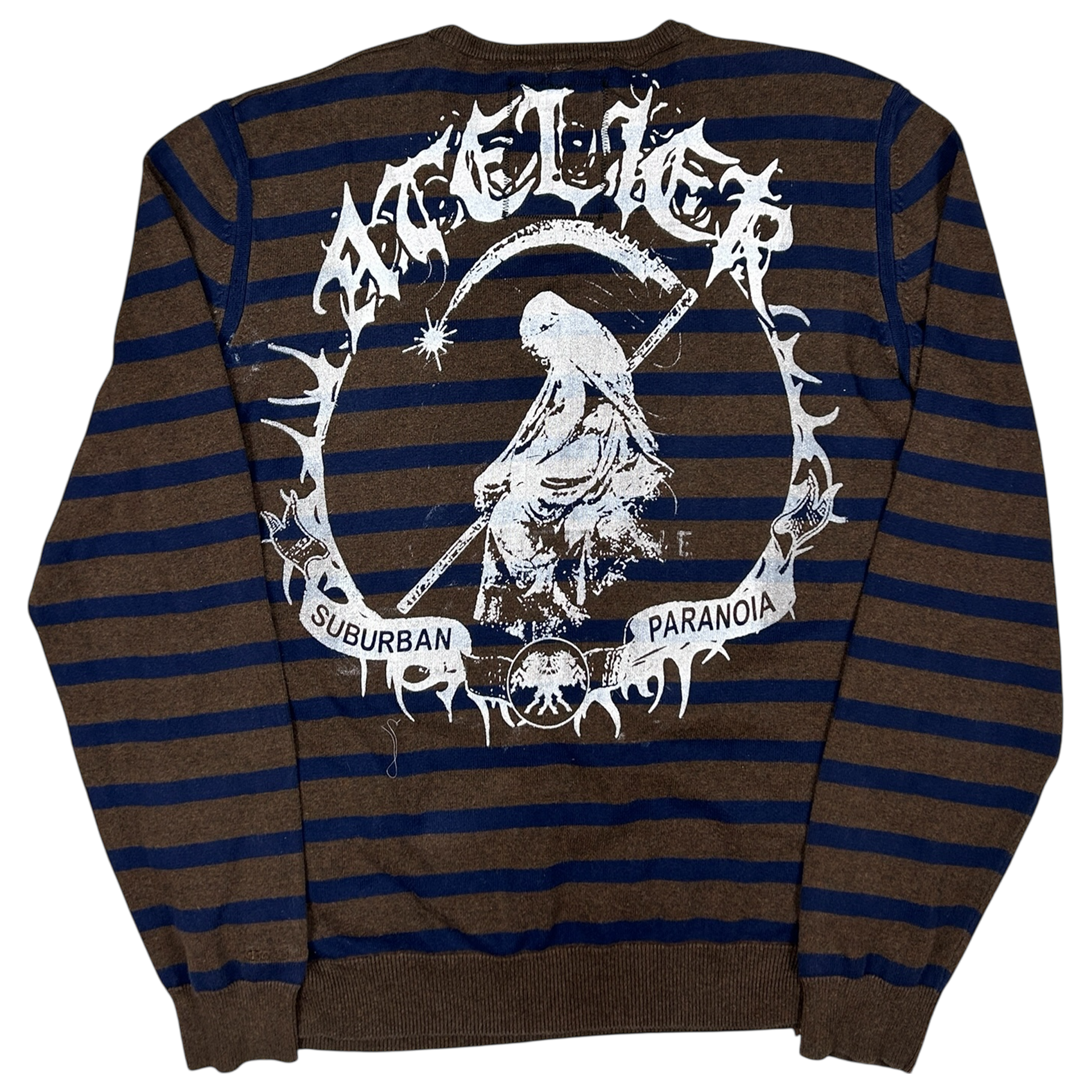 VANDAL #45 - EXTRA-LARGE back detail - screenprinted patch hand-sewn onto garment by MadeByAtelier