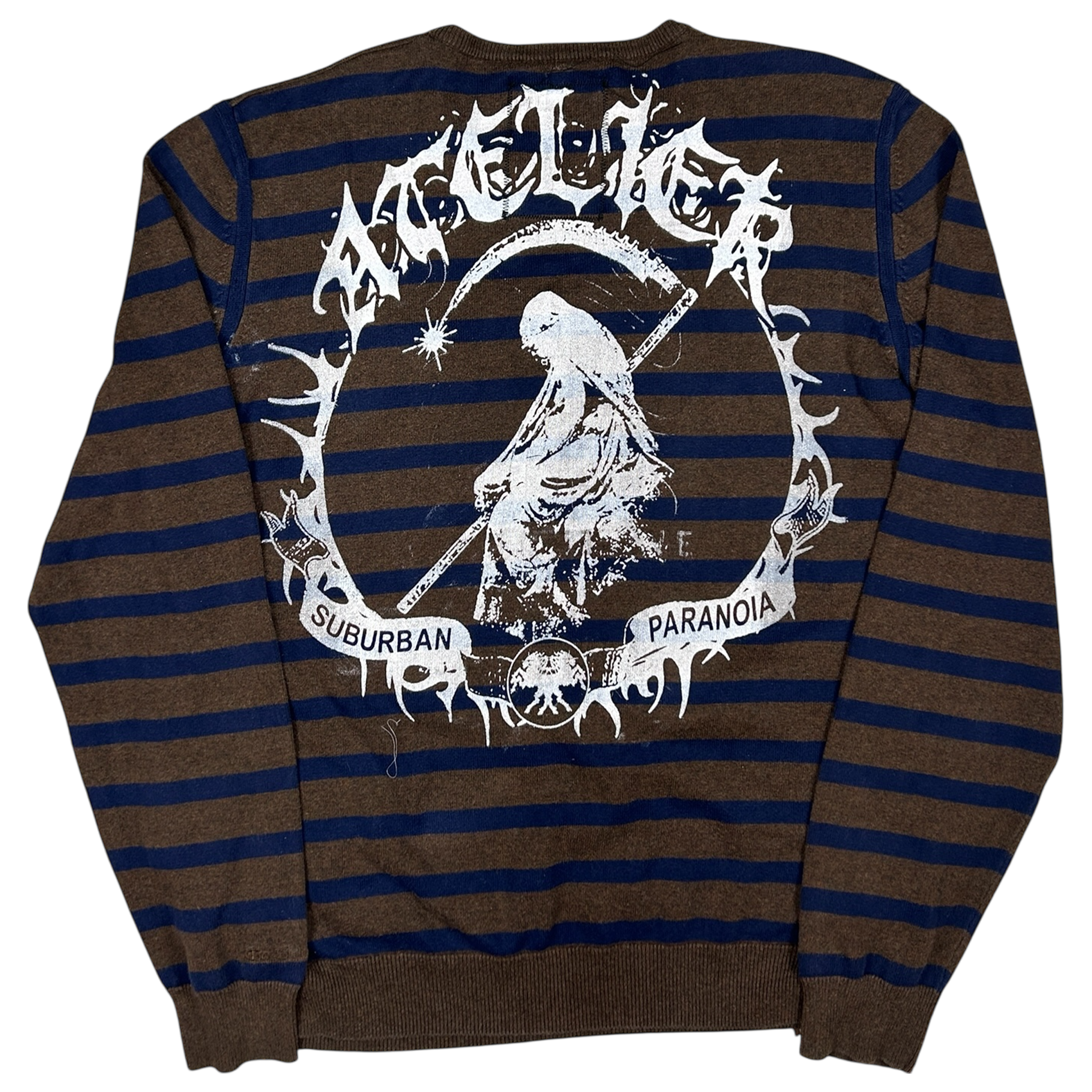 VANDAL #45 - EXTRA-LARGE back detail - screenprinted patch hand-sewn onto garment by MadeByAtelier