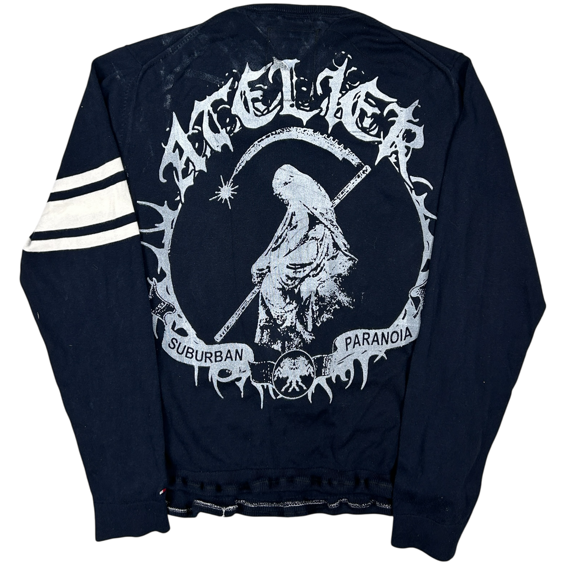 VANDAL #51 - LARGE back detail - screenprinted patch hand-sewn onto garment by MadeByAtelier