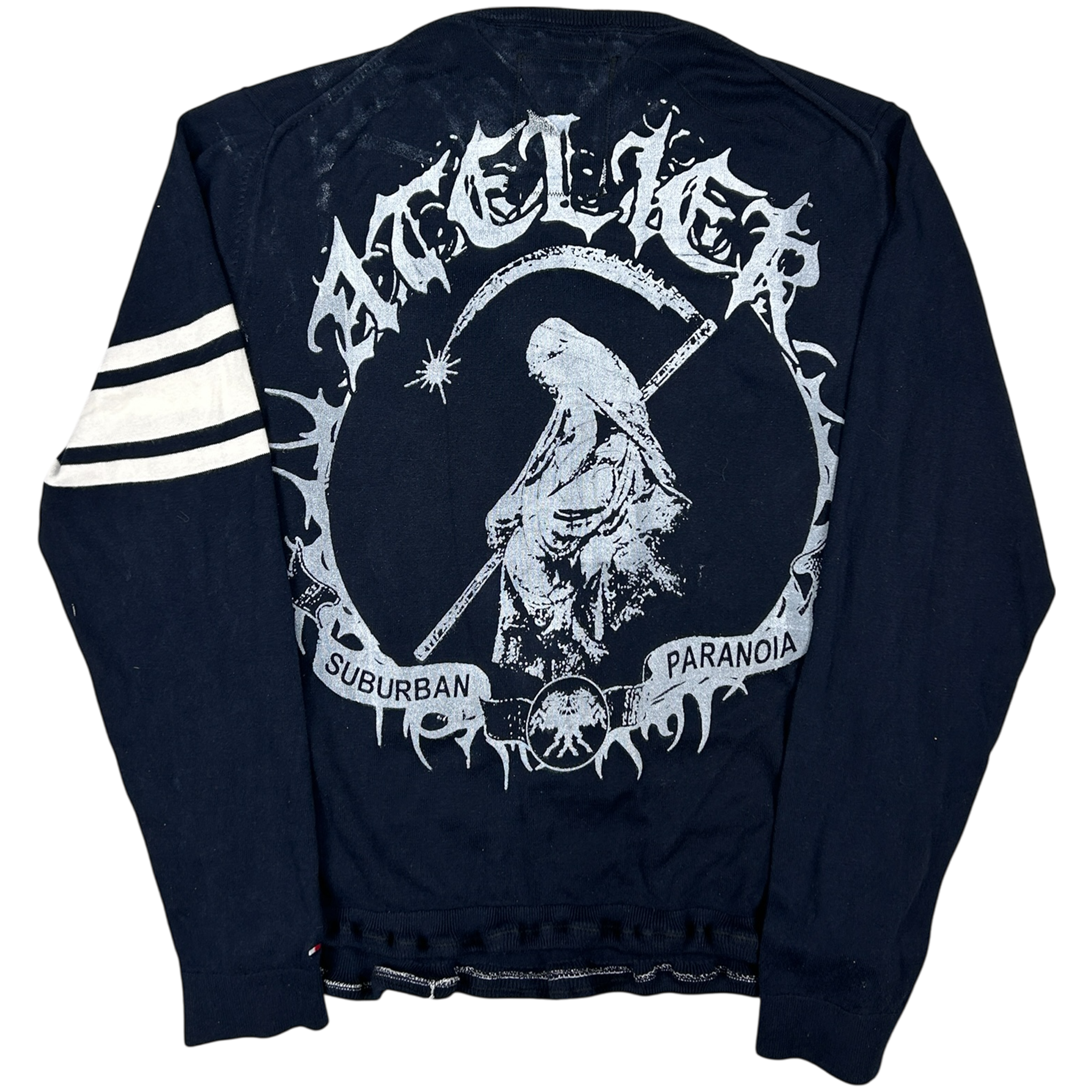 VANDAL #51 - LARGE back detail - screenprinted patch hand-sewn onto garment by MadeByAtelier