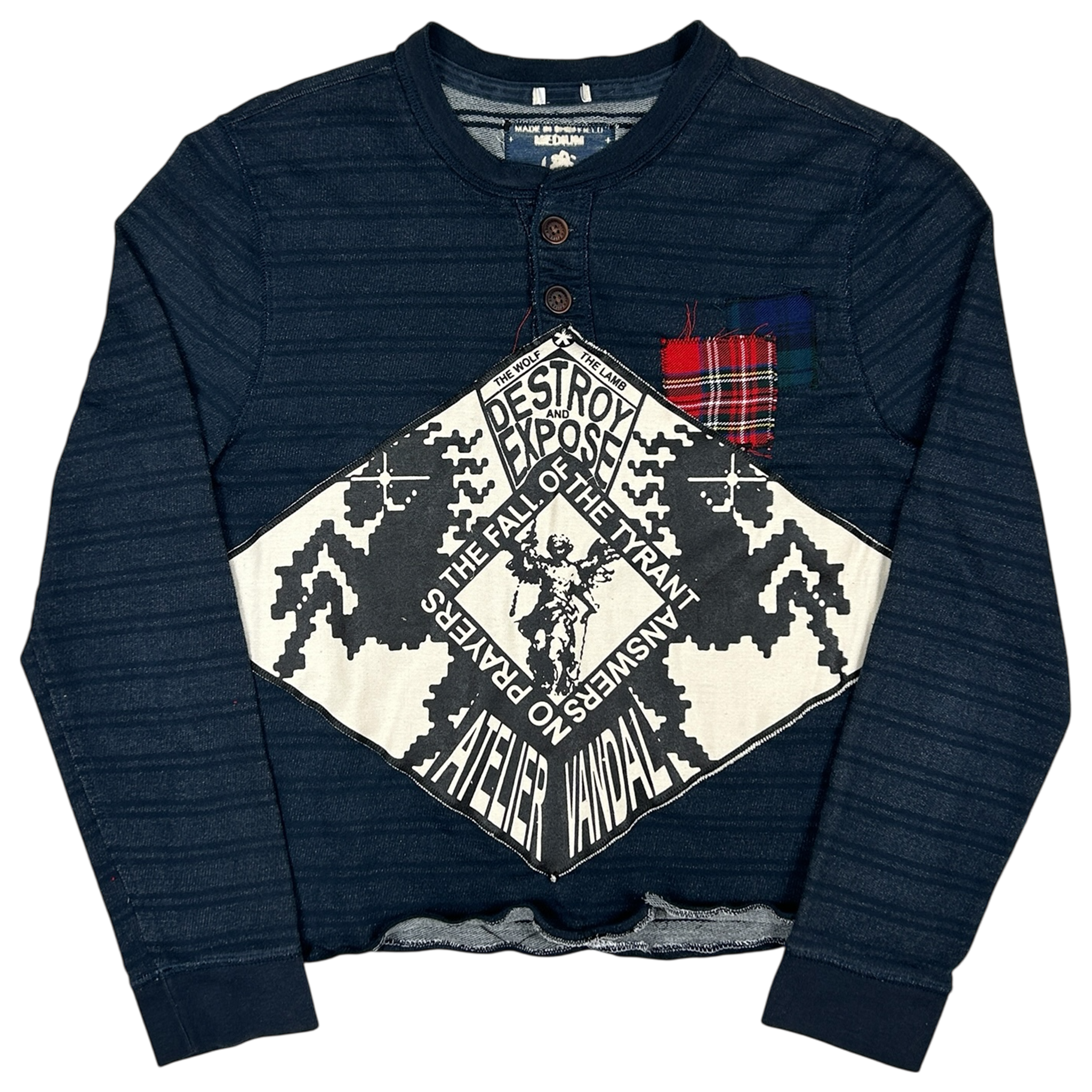 VANDAL #44 - MEDIUM - 1 of 1 screenprinted and hand-sewn piece by MadeByAtelier