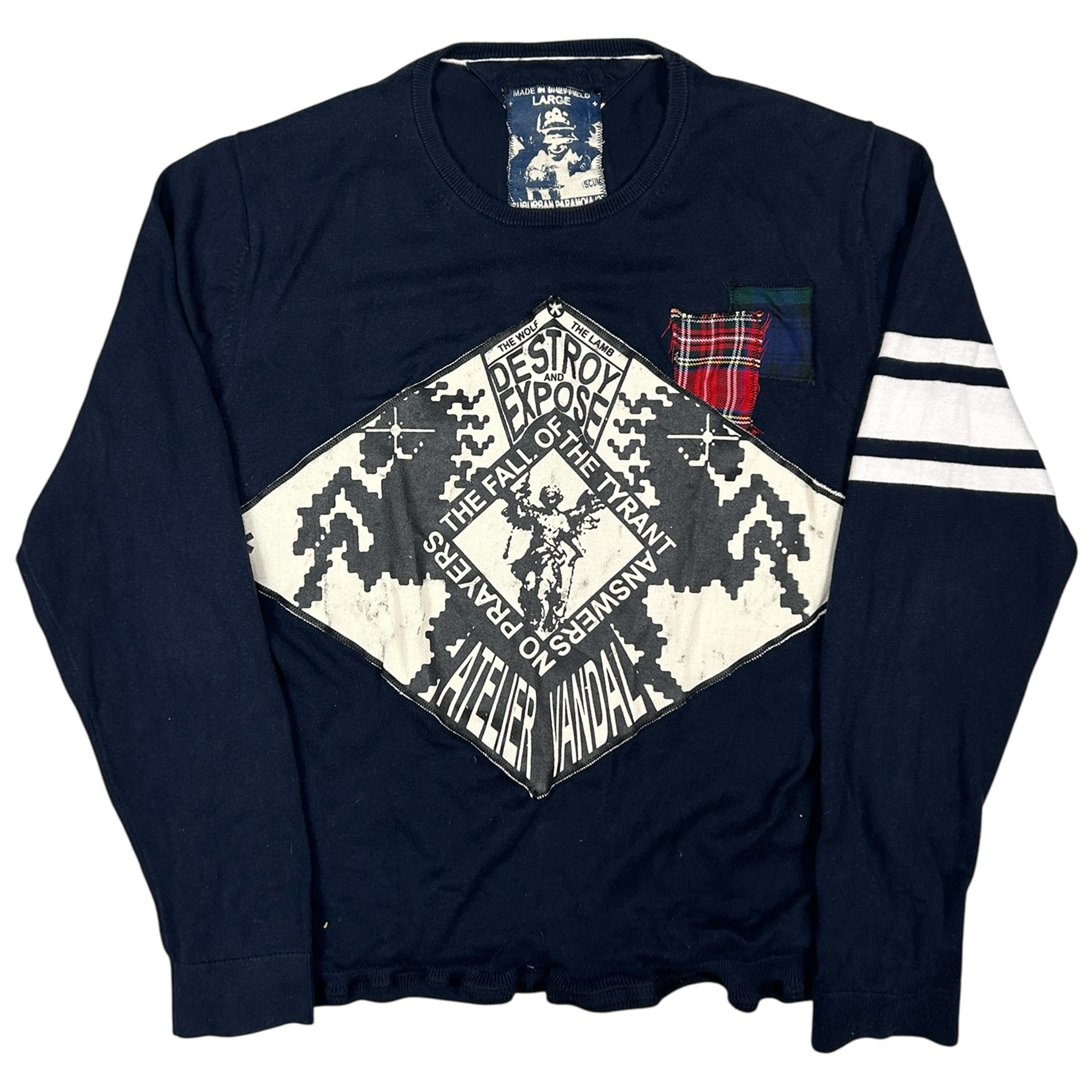 VANDAL #51 - LARGE - 1 of 1 screenprinted and hand-sewn piece by MadeByAtelier