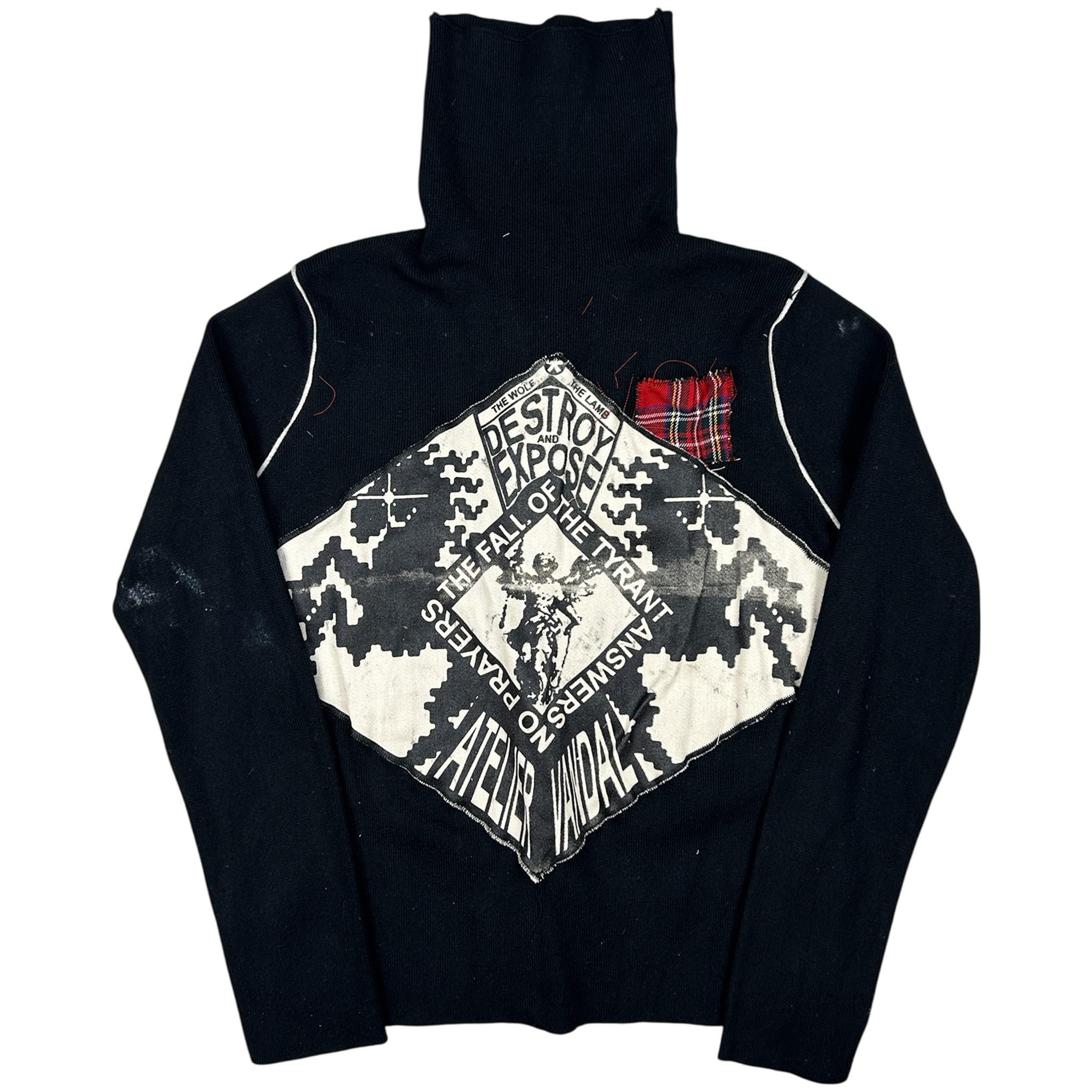 VANDAL #28 - 1 of 1 screenprinted and hand-sewn piece by MadeByAtelier