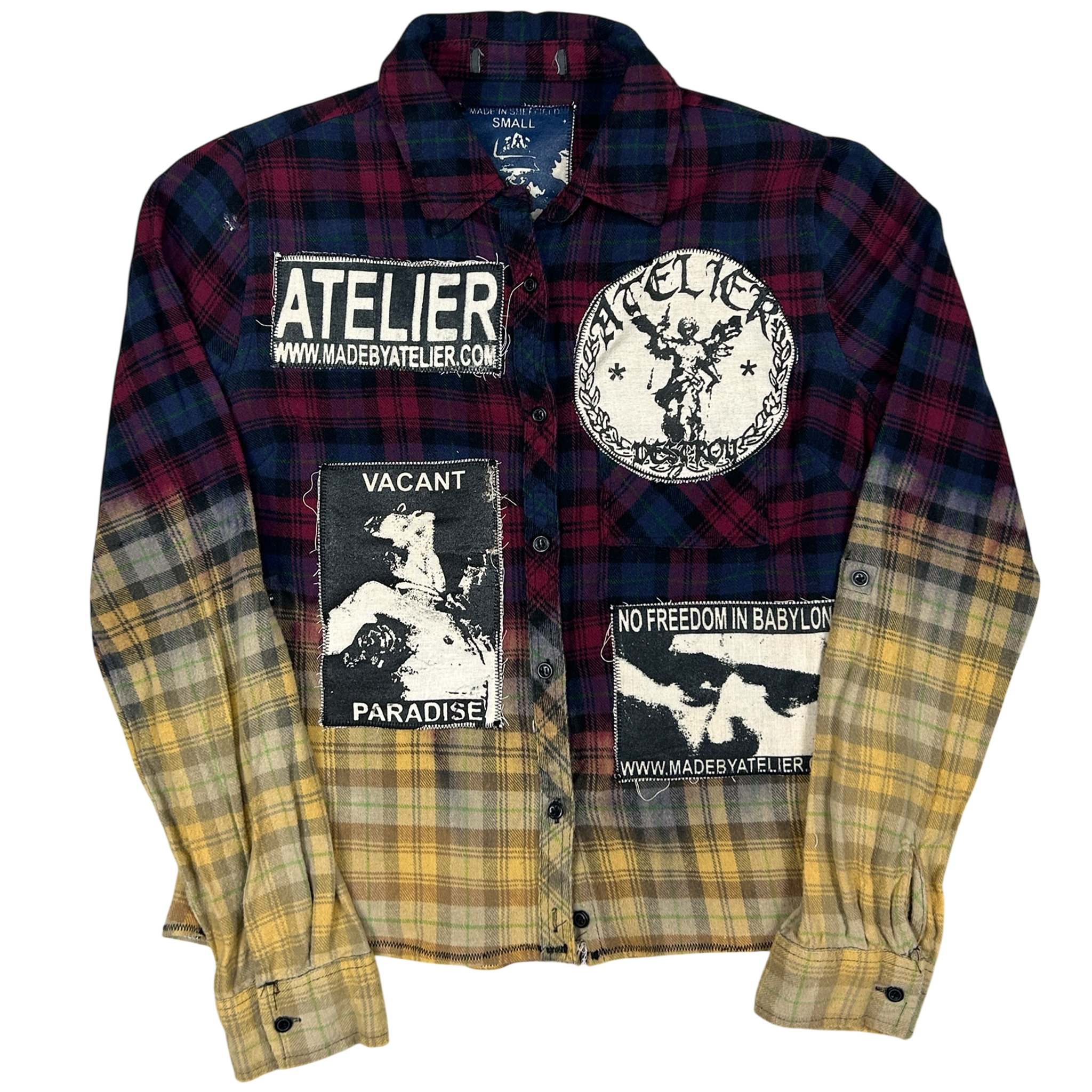 ACID TEARS SHIRT #061 - SMALL - 1 of 1 screenprinted and hand-sewn piece by MadeByAtelier