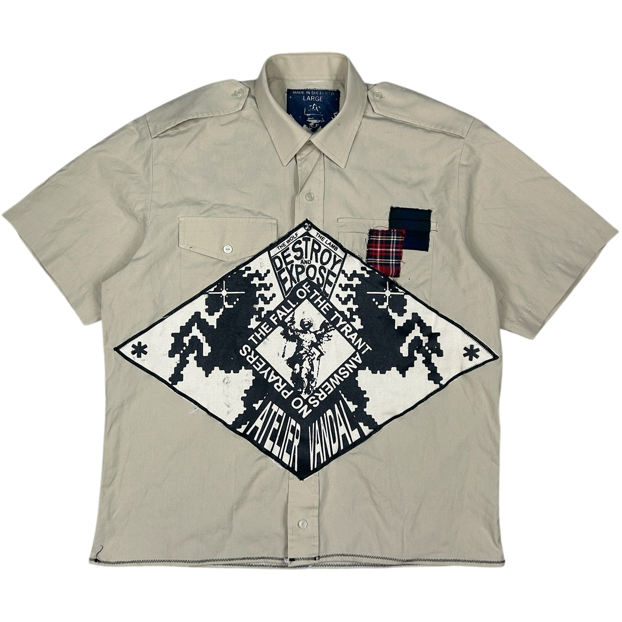 VANDAL #19 - 1 of 1 screenprinted and hand-sewn piece by MadeByAtelier
