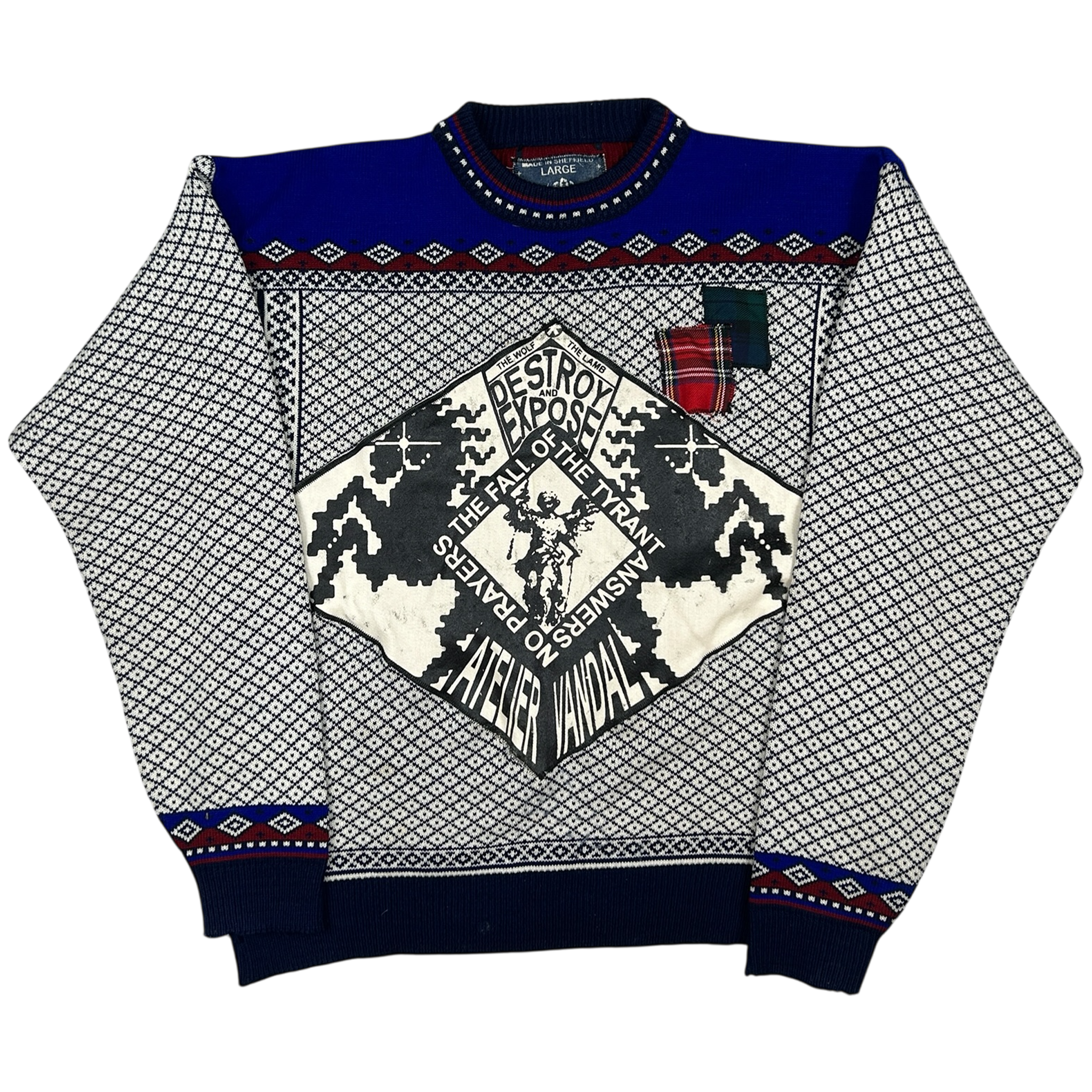 VANDAL #33 - LARGE - 1 of 1 screenprinted and hand-sewn piece by MadeByAtelier