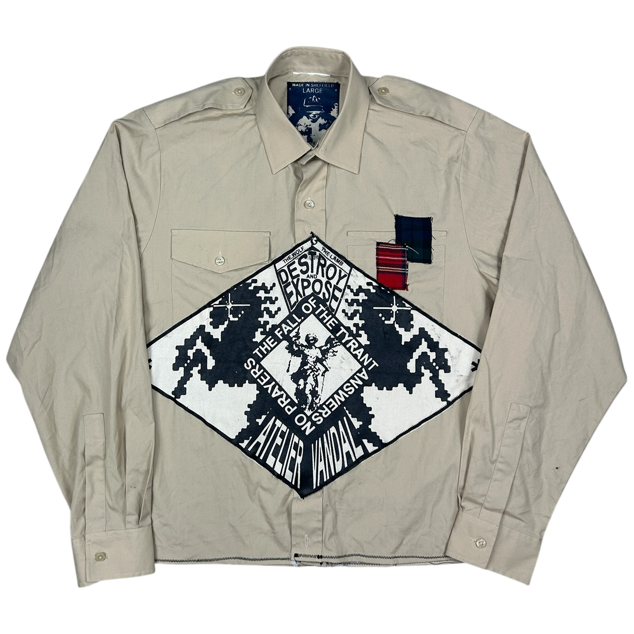 VANDAL #05 - 1 of 1 screenprinted and hand-sewn piece by MadeByAtelier