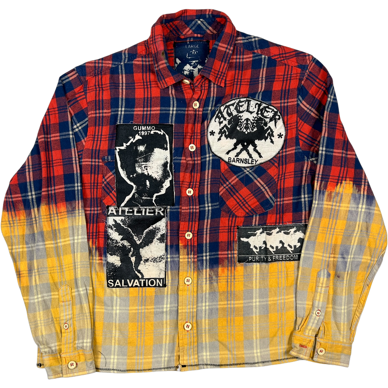 ACID TEARS SHIRT #100 - LARGE - 1 of 1 screenprinted and hand-sewn piece by MadeByAtelier